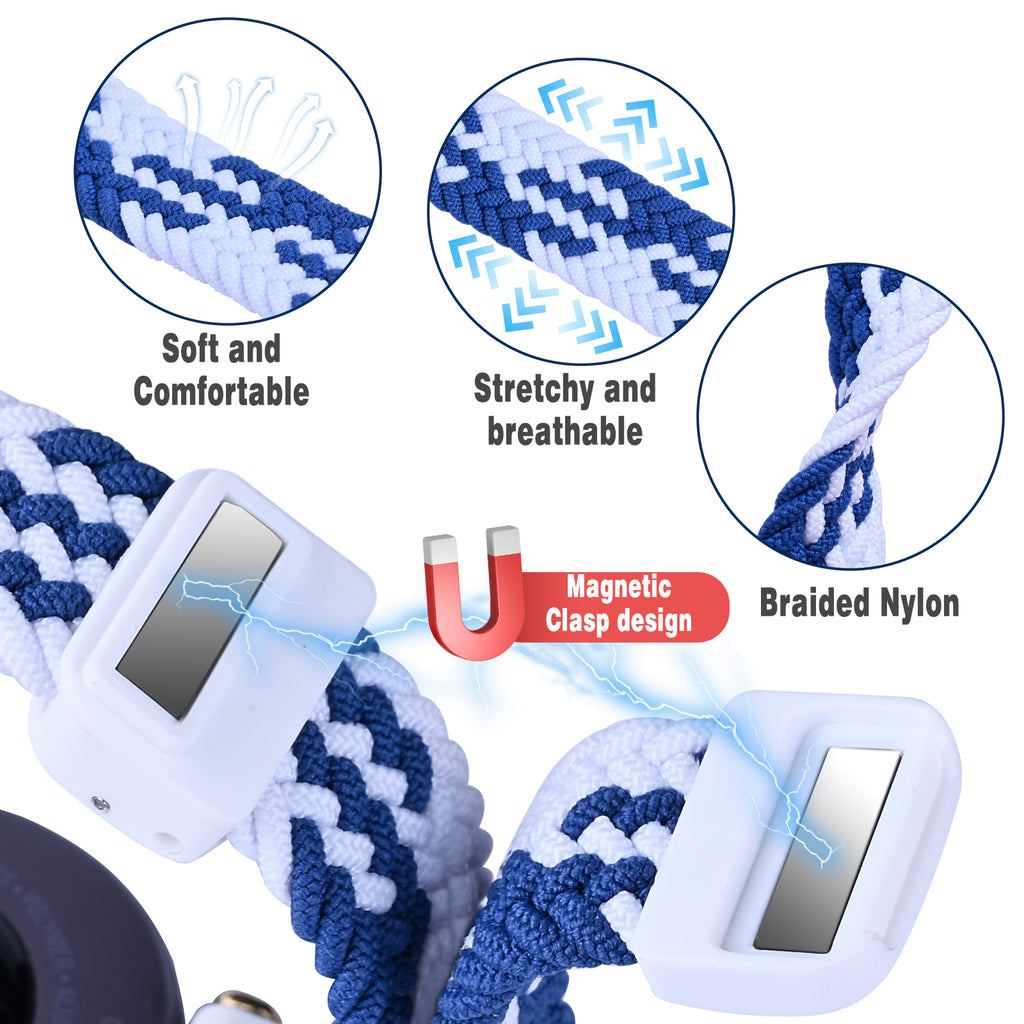 C2DJOY Garmin Forerunner 935/945/955/965 Braided Nylon Loop, Magnetic Clasp with Unique Tool Bands 的副本