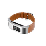C2DJOY Garmin vivofit 3 Steel Case with Leather Strap