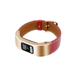 C2DJOY Garmin vivofit 4 Steel Case with Leather Strap