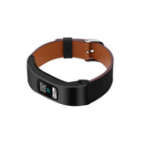 C2DJOY Garmin vivofit 4 Steel Case with Leather Strap