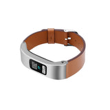 C2DJOY Garmin vivofit 4 Steel Case with Leather Strap