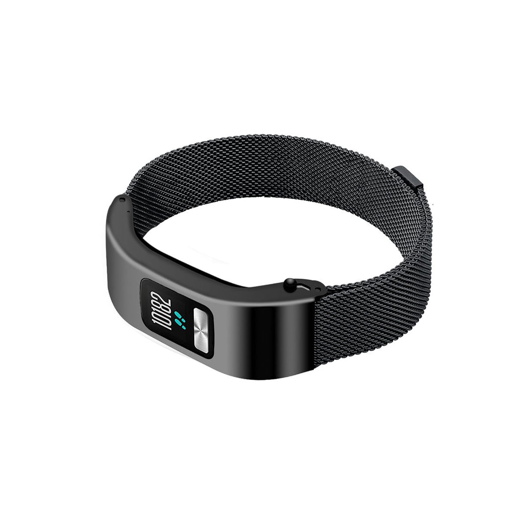 C2DJOY Garmin vivofit 4 Steel Case with Metal Weave Strap