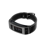 C2DJOY Garmin vivofit (1st Gen)/2 Steel Case with Leather Strap