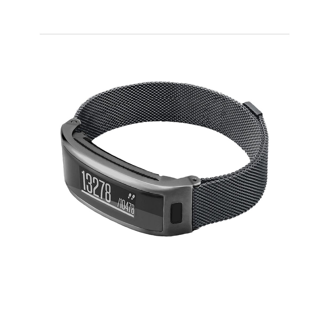 C2DJOY Garmin vivosmart HR Steel Case with Metal Weave Strap