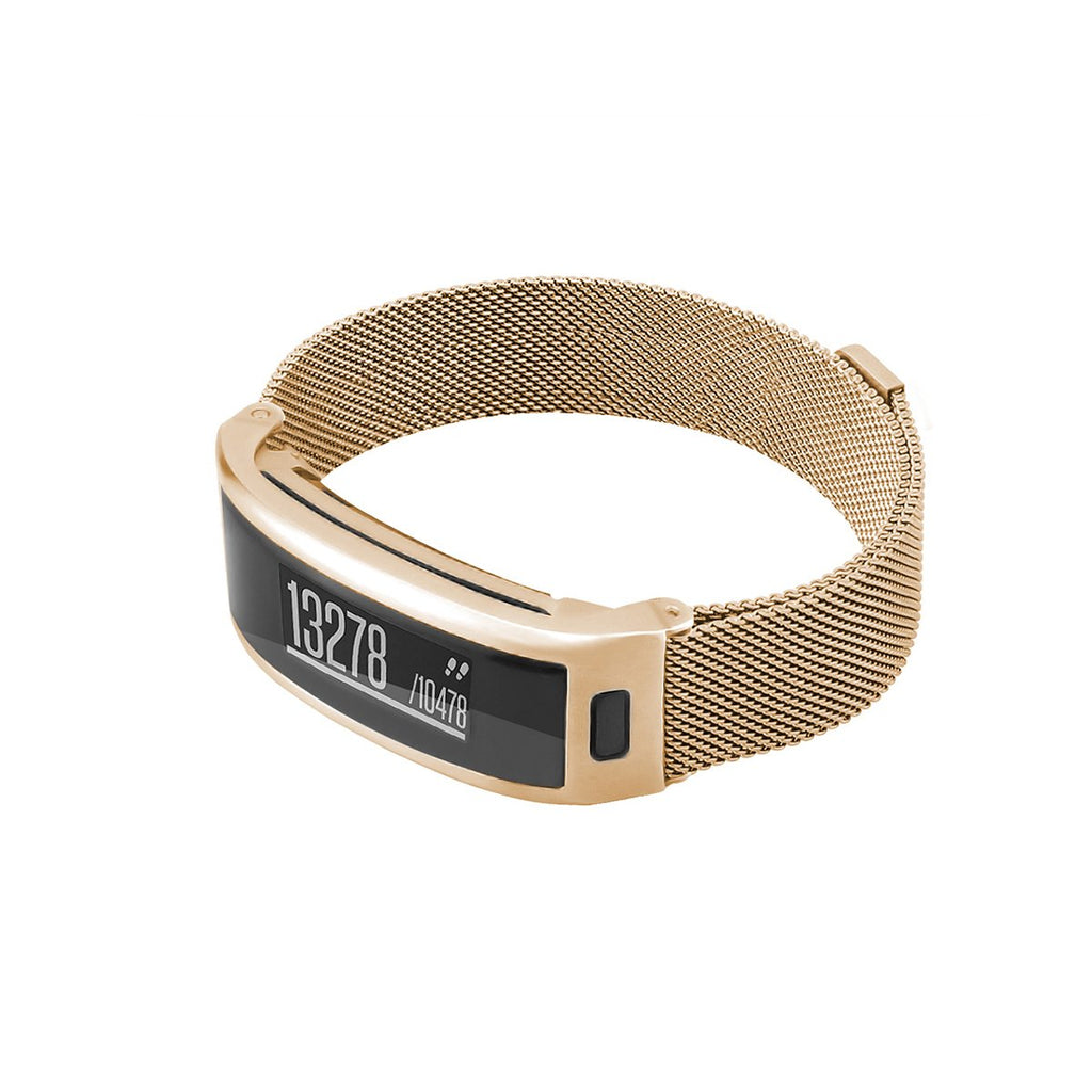 C2DJOY Garmin vivosmart HR Steel Case with Metal Weave Strap