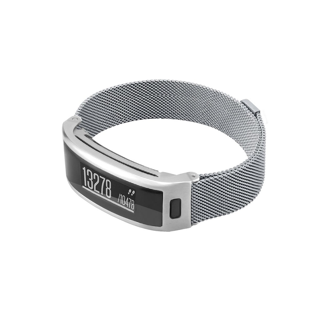 C2DJOY Garmin vivosmart HR Steel Case with Metal Weave Strap
