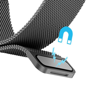 C2DJOY Garmin Forerunner 735XT Metal Weave Strap
