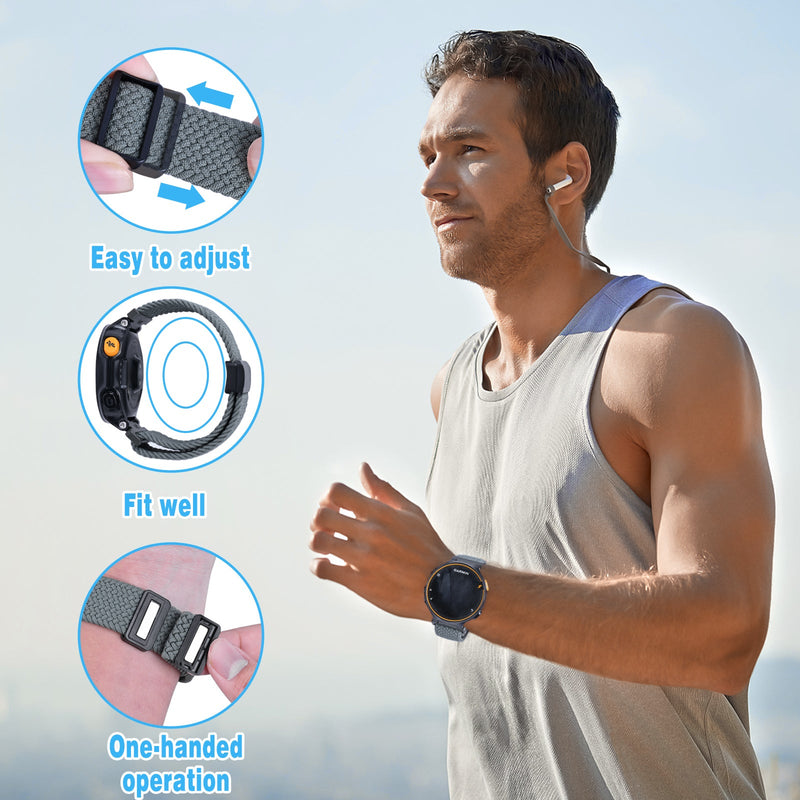 C2DJOY Garmin Forerunner 735XT Braided Nylon Loop Strap