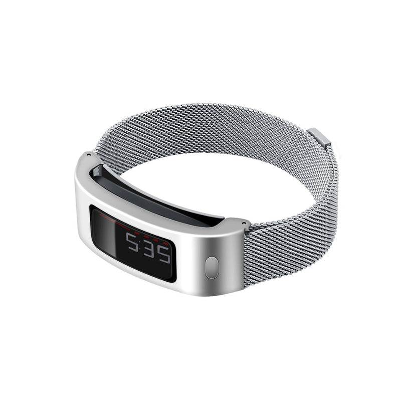 C2DJOY Garmin vivofit (1st Gen)/2 Steel Case with Metal Weave Strap