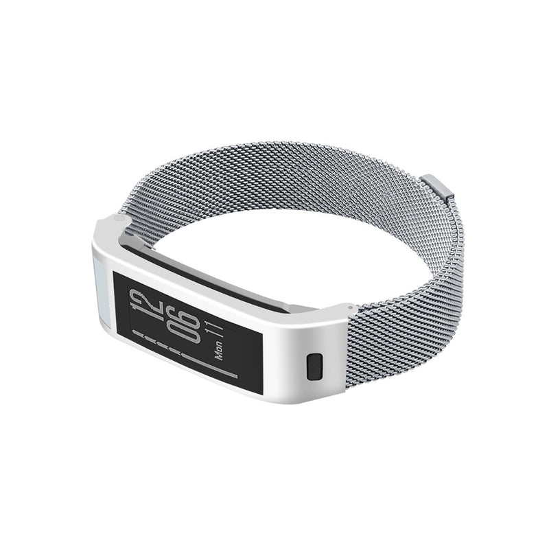 C2DJOY Garmin vivosmart HR+ Steel Case with Metal Weave Strap